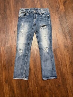 Miss Me Embellished Low Rise Sequin Crop Jeans (see description)